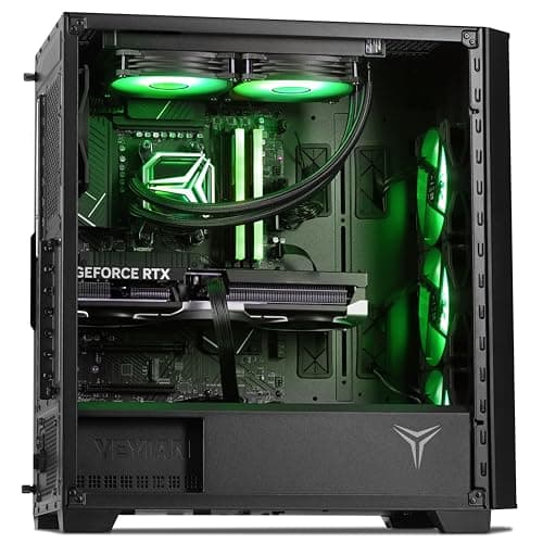 YEYIAN Phoenix Mesh AI Gaming Desktop - AMD Ryzen 7 9800X3D 5.2GHz | RTX 5080 16GB GDDR7 | 32GB DDR5 RGB 6000MHz| 2TB NVMe Gen4 SSD | B650 Motherboard | 240mm AIO | 1000W PSU | Win 11 Home VR Ready