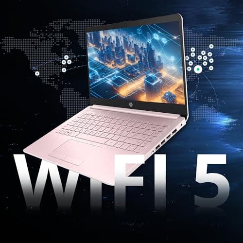 HP Flagship 14" Laptop with 1 Year Office 365 | 16GB RAM | 1.22TB Storage(64GB eMMC & 160GB Docking Station & 1TB Cloud Storage) | Intel 4-Core Processor| Webcam | Wi-Fi | Windows 11 | Pink