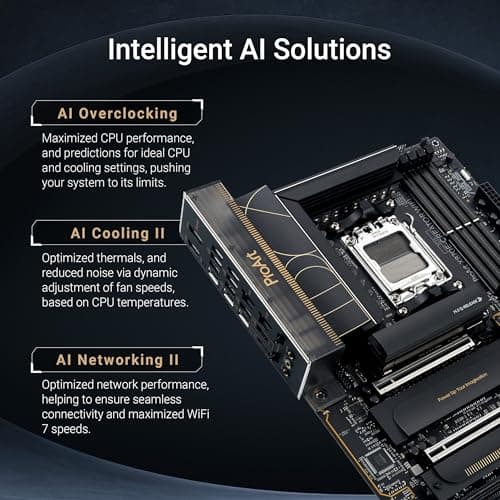 ASUS ProArt X870E-CREATOR WiFi AMD AM5 X870E ATX Motherboard PCIe® 5.0 x16 Slots with Full Support for Next-gen GPUs, 16+2+2 Power Stages, DDR5, Dual USB4®, 10 Gb & 2.5 Gb LAN, WiFi 7, Four M.2 Slots