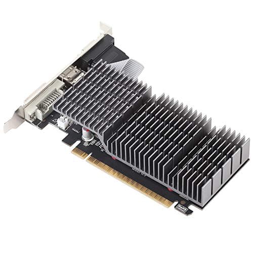 maxsun GEFORCE GT 710 2GB Low Profile Ready Small Form Factor Video Graphics Card GPU Support DirectX12 OpenGL4.5, Low Consumption, VGA, DVI-D, HDMI, HDCP, Fanless Cooling