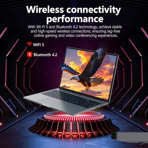 Gaming Laptop,Traditional Laptop Computers 16" Ultra-Slim-Core i5-(Up to 3.5GHz),12GB DDR4+512GB SSD,1920×1200 IPS 16:10 Display, WiFi&BT, HDMI/Type-C-Aluminum Laptop for Work&Play