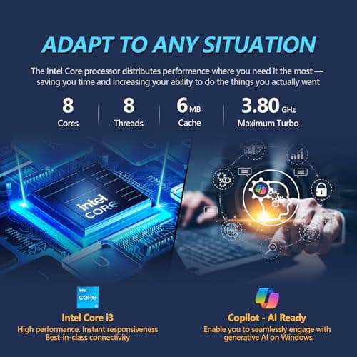 HP 2025 17 Inch Touchscreen Laptop Computer, 17.3 HD+ Touch Screen, Intel Core i3 (8-Cores), 32GB RAM 1TB SSD+128GB UFS, Windows 11 Pro Lifetime Office, Number Pad UBS-C