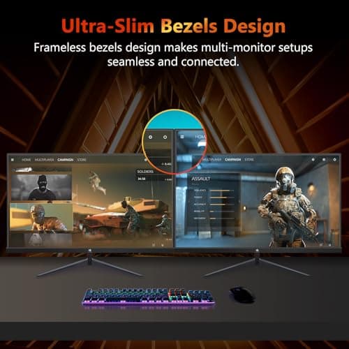 Z-Edge 24.5 inch 240Hz 165Hz 144Hz Gaming Monitor, FHD 1080p, MPRT 1ms, IPS Monitor Gaming, 350nits, 16.7M Colors, 5000:1 Contrast, UG25I Frameless Bezel, DP x1, HDMI x2