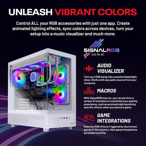 Skytech Azure Gaming PC Desktop, Ryzen 7 9700X 3.8 GHz (5.5GHz Turbo Boost), NVIDIA RTX 4060 8GB GDDR6, 1TB SSD, 16GB DDR5 RAM 6000, 650W Gold PSU, 360mm ARGB AIO, Wi-Fi, Win 11 Home
