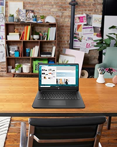 HP 14 Laptop, Intel Celeron N4020, 4 GB RAM, 64 GB Storage, 14-inch Micro-Edge HD Display, Windows 11 Home, Thin & Portable, 4K Graphics, One Year of Microsoft 365 (14-dq0020nr, Jet Black)