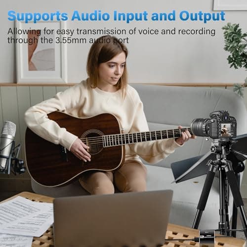 4K Audio Video Capture Card,1080P 60FPS/2K 30FPS HDMI to USB-C with USB A 3.0 Adapter, for Teaching, Gaming, Streaming, Broadcasting,Work with PS5/Switch/Camera/PC/OBS