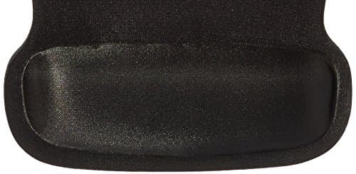 Amazon Basics Irregular Ergonomic Gel Computer Mouse Pad with Wrist Rest for Pain Relief, 10.1L x 8.1W inches, Black