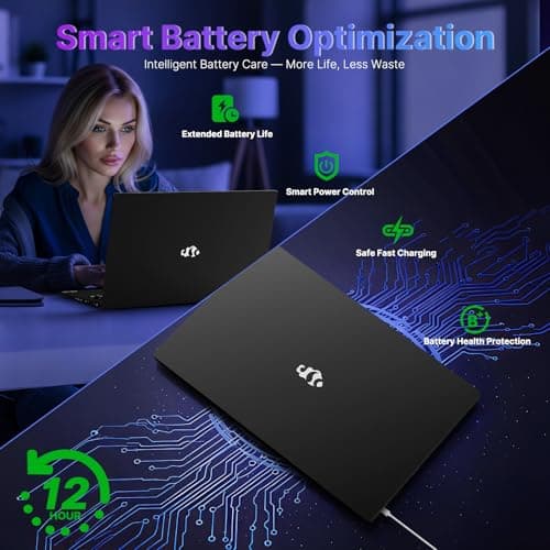 NIMO 17.3 Gaming-Laptop Ryzen 9 8945HS (>i9-13900H) 16GB RAM, 1TB SSD, Radeon 780M, PD 100W USB-C 4.0 AI-Enhanced for Copilot VR Ready, Backlit KB Fingerprint Unlock, Gaming Student Office Business