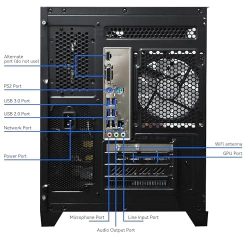 Gaming PC Desktop Computer, Ryzen 7 5700X,RTX 4060,32GB DDR4 RAM and 1TB M.2 NVMe SSD, 240 Liquid Cooler, ARGB Fans,Game Design Office (R7 5700X / RTX 4060 / 32GB DDR4 / 1TB SSD)