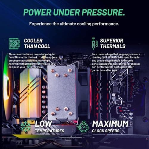 Skytech Nebula Gaming PC Desktop, Intel i5 13400F 2.5 GHz (4.6GHz Turbo), NVIDIA RTX 4060 8GB, 1TB NVMe SSD, 16GB DDR4 RAM 3200, 650W Gold PSU, Wi-Fi, Win 11