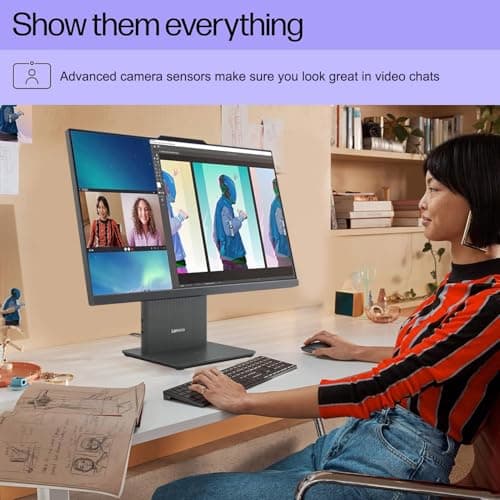 Lenovo 2025 IdeaCentre Copliot All-in-One Business Desktop, 27" QHD Touchscreen 100Hz, Intel Core i7-13620H, 16GB DDR5 RAM, 1TB SSD, Wi-Fi 6, Win 11 H, Grey, Bundle ADATA 512GB External SSD