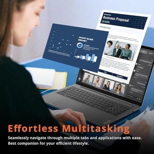 Lenovo 2024 IdeaPad 1 Gen 7 Laptop, 15.6" FHD Touchscreen, Intel Core i3-1215U, 16GB RAM, 1TB SSD, SD Card Reader, HDMI, Webcam, Wi-Fi 6, Windows 11 Home, Grey