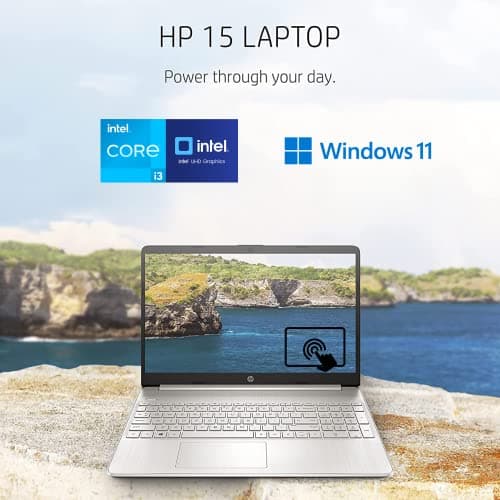 HP Pavilion 15.6" HD Touchscreen Anti-Glare Laptop, 16GB RAM, 256GB SSD Storage, Intel Core Processor up to 4.1GHz, Up to 11 Hours Long Battery Life, Type-C, HDMI, Windows 11 Home, Silver