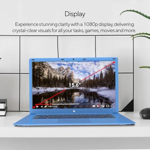 Core Innovations 15.6" Full HD Intel 4GB RAM 64GB SSD Laptop with Windows 11 - Blue