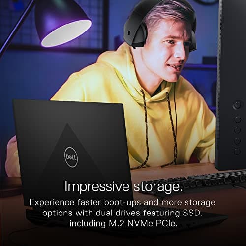 Dell G15 5520 15.6 Inch Gaming Laptop – 1080p FHD 120Hz Display, Intel Core i7-12700H, 16GB DDR5 RAM, 512GB SSD, NVIDIA Geforce RTX 3060 6GB GDDR6, Intel Wi-Fi 6, USB C, Windows 11 – Dark Shadow Grey