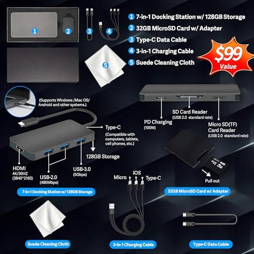 ASUS Chromebook Detachable CM3001 10.5" 2-in-1 WUXGA Touchscreen Laptop, MediaTek Kompanio 520, 4GB RAM, 224GB Storage(64GB eMMC+160GB Docking Station Set), Wi-Fi 6, Chrome OS, Silver