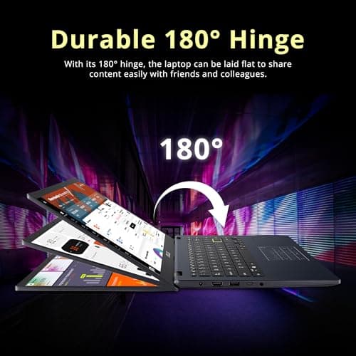 ASUS 14" FHD Laptop, Intel Celeron N4500 Processor, 4GB RAM, 224GB Storage(64GB eMMC+160GB Docking Station Set), Intel Iris Xe Graphics, 720P Camera, Bluetooth, Win 11 S, Quiet Blue