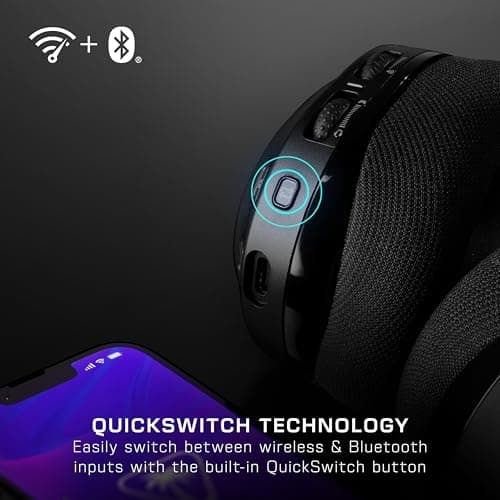 Turtle Beach Stealth 600 Wireless Multiplatform Amplified Gaming Headset for Xbox Series X|S, Xbox One, PC, PS5, PS4, & Mobile – Bluetooth, 80-Hr Battery, Noise-Cancelling Mic – Black