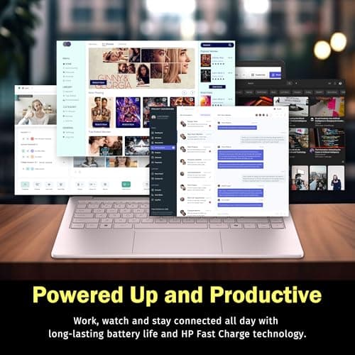HP Flagship 14" HD Student&Business Laptop, Intel N150 CPU(Beats i3-1115G4), 32GB RAM, 288GB Storage (128GB UFS + 160GB Docking Set), W/1 Year Office 365&AI-Copilot, Webcam, Bluetooth, Win 11s, Pink