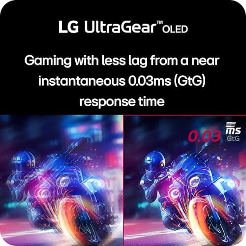 LG 32GS95UE 32-inch Ultragear OLED Dual Mode Gaming Monitor 4K UHD 1440p 240Hz 0.03ms AMD FreeSync Premium Pro NVIDIA G-Sync HDMI 2.1 DisplayPort Tilt/Height/Swivel Stand Black