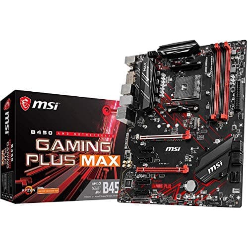 MSI Performance Gaming AMD Ryzen 2ND and 3rd Gen AM4 M.2 USB 3 DDR4 DVI HDMI Crossfire ATX Motherboard (B450 GAMING PLUS Max)