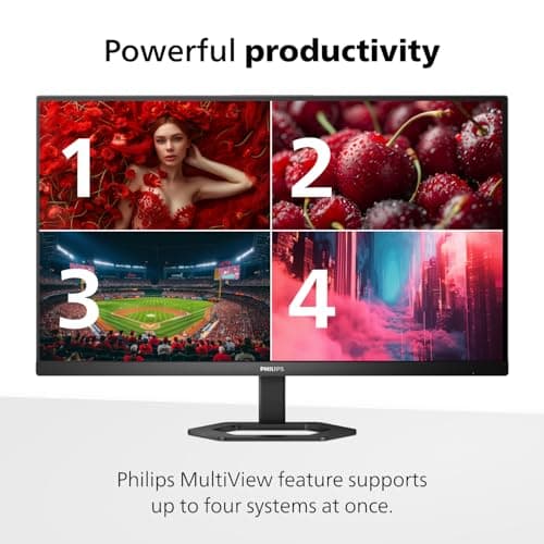 Philips 27E1N5900R 27inch 4K UHD (3840 x 2160) IPS Monitor, HDR 400, VESA, HDMI x1, VGA x1, USB-C x1, Adaptive Sync, 4 Year Advance Replacement Warranty