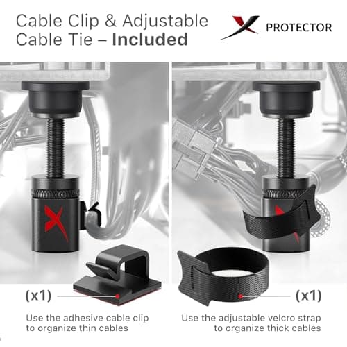 X-Protector GPU Support Bracket - Small GPU Sag Bracket 1" - 2" - Premium GPU Stand with Rubber Pad - Ideal Graphics Card Support for The Most Set Ups!