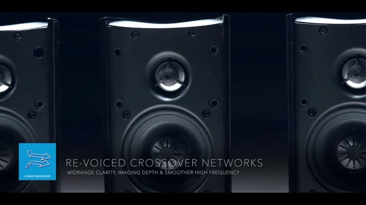 Definitive Technology ProCinema 6D - Compact 5.1 Channel Home Theater Speaker System | 250-Watt Powered Subwoofer Center Channel + 4 Speakers | Sleek Modern Looks Match Any Décor Black