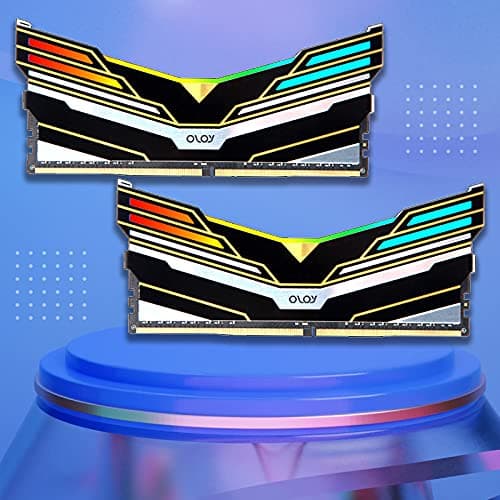 OLOy DDR4 RAM 16GB (2x8GB) Warhawk Aura Sync RGB 3200 MHz CL16 1.35V 288-Pin Desktop Gaming UDIMM (MD4U0832160BE0DA)
