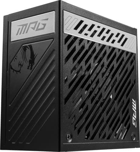 MSI MPG A1000G Gaming Power Supply - 80 Plus Gold Certified 1000W - 0% RPM Mode - Fully Modular - 100% Japanese 105°C Capacitors - Compact Size - ATX PSU