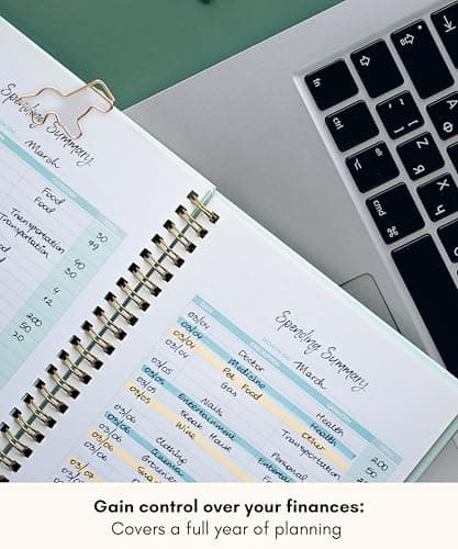 Lamare Budget Planner and Monthly Bill Organizer – Financial Planner with Expense Tracker Notebook, Debt Tracker & Budget Journal