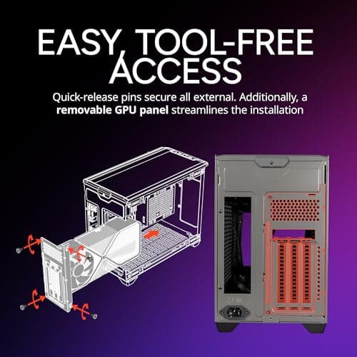 Cooler Master NR200P MAX V2 Mini-ITX PC Case, Top-Mount 280mm AIO, 357mm Vertical GPU Mount, V850W SFX Gold PSU, 90° 12VHPWR, 600W PCIe 5.1, Compatible RTX 5090, RX 7090 XT, Tempered Glass, DIY