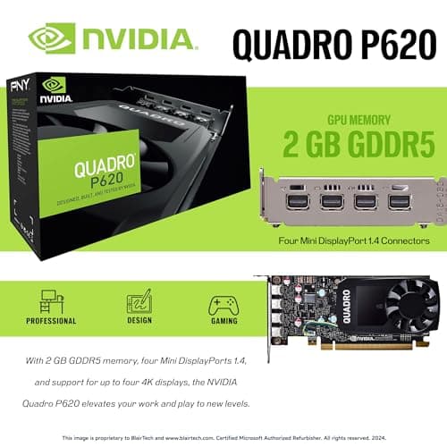 Dell Workstation Desktop Computer - Editing/Design | Nvidia Quadro P620 2GB | Intel i7-9700 | 32GB RAM, 1TB SSD + 4TB HDD | Wi-Fi 5G + BT | Windows 11 Pro (Renewed)