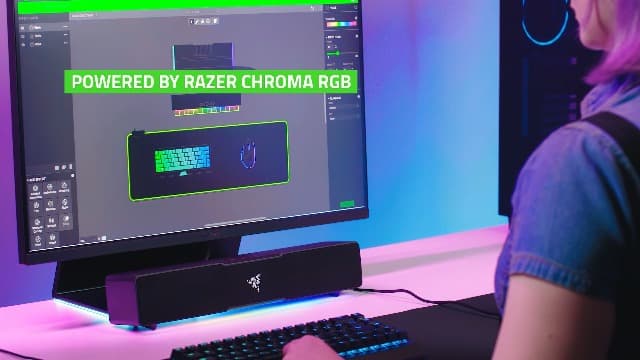 Razer Leviathan V2 X PC Soundbar with Full-Range Drivers - Compact Design - Chroma RGB - USB Type C Power and Audio Delivery - Bluetooth 5.0 - for PC, Laptop, Smartphones, Tablets & Nintendo Switch