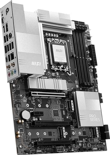 MSI PRO Z890-P WiFi ProSeries Motherboard (Supports Core Ultra Series 2 Intel Processors, LGA 1851, DDR5, PCIe 5.0, M.2, SATA, 5Gbps LAN, USB Type-C, Wi-Fi 7, Bluetooth 5.4, Thunderbolt 4, ATX)