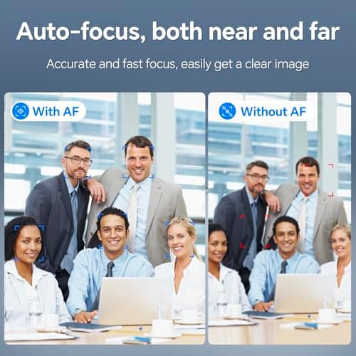 4K Webcam for PC, 4K UHD USB Webcam with Microphone, New Upgraded Auto Focus, Low Distortion, Privacy Cover, PC Camera for Zoom, Skype, Teams, Laptop, Conferencing, Calling, NewEye 60s