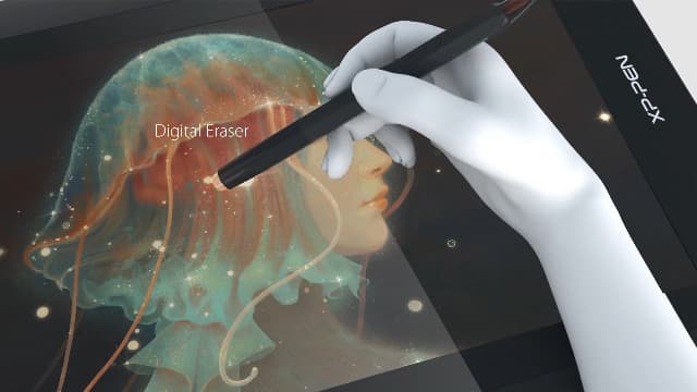XP-PEN Artist12 11.6 Inch FHD Drawing Monitor Pen Display Graphic Monitor with PN06 Battery-Free Multi-Function Pen Holder and Glove 8192 Pressure Sensitivity
