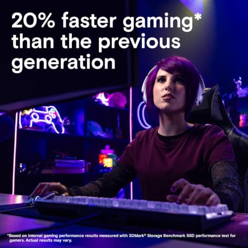 Crucial T700 2TB Gen5 NVMe M.2 SSD with Heatsink - Up to 12,400 MB/s - DirectStorage Enabled - CT2000T700SSD5 - Gaming, Photography, Video Editing & Design - Internal Solid State Drive