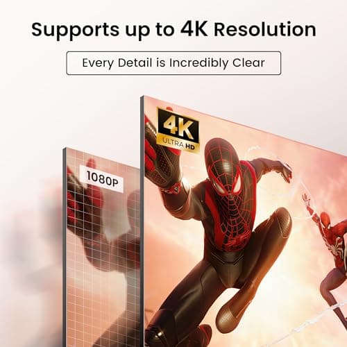 [Upgrade] HDMI Switch 3 in 1 Out, 4K@60Hz HDMI 2.0 Switch Splitter with 2.6FT Long HDMI Cable, 3-Port HDMI Switcher Selector, Supports 4K 30Hz 3D 1080P HDCP2.2 for PS5 Xbox DVD Player Fire Stick PC