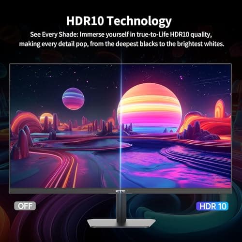 24.5 Inch 100Hz IPS Computer Monitor - FHD(1920 x 1080P), Anti-Blue Light Screen, 126% sRGB, 16.7M, Support FreeSync and GSync, PC Monitor for Casual Gaming and Working