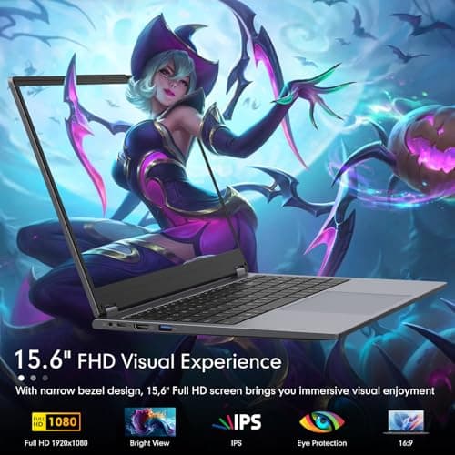 EYY 2 in 1 Laptop Computer, 15.6" 16GB DDR4 512GB SSD Touchscreen Notebook, AMD Ryzen R3 3200U(Up to 3.5 GHz), Radeon Vega 3, 1920x1080 FHD Display, Windows 11 Pro, Wifi, BT5.1 RJ45, Blacklit Keyboard