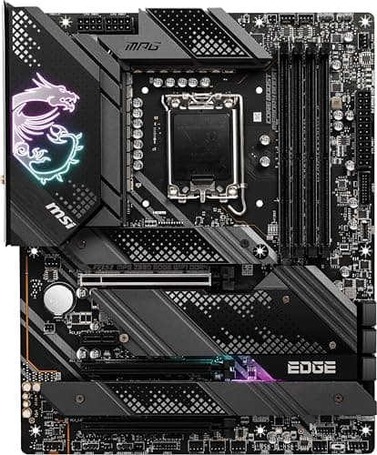 MSI MPG Z690 Edge WiFi DDR4 Gaming Motherboard (ATX, 12th Gen Intel Core, LGA 1700 Socket, DDR4, PCIe 4, CFX, M.2 Slots, Wi-Fi 6)