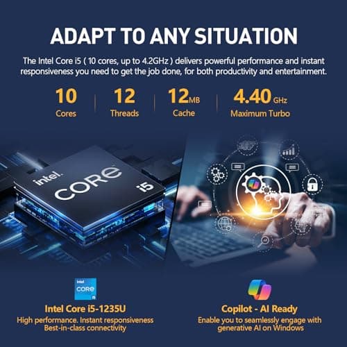 HP 2025 15 Laptop Computer, 15.6" FHD College Students Business Laptop, Intel Core i5 (10 Cores), 40GB RAM 1TB SSD+512GB Docking Set, Windows 11 Pro Lifetime Office, 10-Key Number Pad