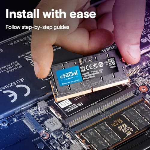 Crucial 16GB DDR5 RAM, 5600MHz (or 5200MHz or 4800MHz) Laptop Memory, SODIMM 262-Pin, Compatible with 13th Gen Intel Core and AMD Ryzen 7000 - CT16G56C46S5