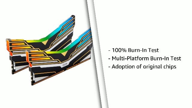 OLOy DDR4 RAM 16GB (2x8GB) Warhawk Aura Sync RGB 3200 MHz CL16 1.35V 288-Pin Desktop Gaming UDIMM (MD4U0832160BE0DA)