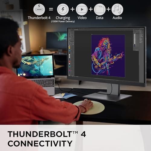 ViewSonic VP2788-5K 27 Inch 5K Mac-Ready Monitor with 100% sRGB, 99% DCI-P3, Pantone Validated, Advanced Ergonomics, Thunderbolt 4, USB Hub, HDMI, and DP for Home and Office