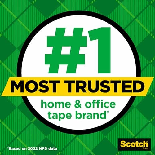 Scotch Classic Desktop Tape Dispenser, Black, 1-inch Core, Made from 100% Recycled Plastic, 1 Dispenser