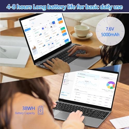 15.6" FHD Laptop,16GB DDR4 RAM 512GB SSD,Portable Laptop Computer with Backlit Keyboard,180 ° Angle Opening,Fingerprint Reader,38WH Battery,Webcam,WiFi 5,BT 4.2,Mini HDMI,USB 3.0