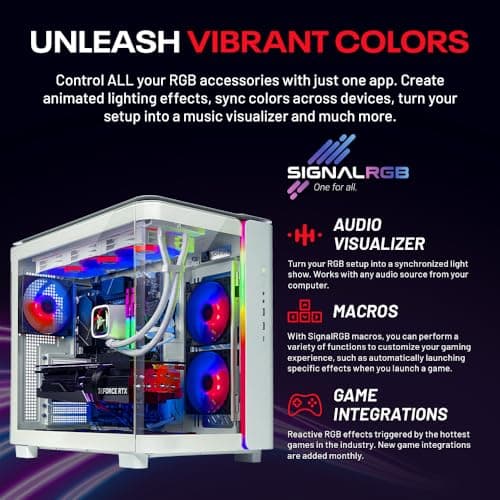 Skytech King 95 Gaming PC Desktop, Ryzen 7 9800X3D 4.7 GHz (5.2 GHz Turbo), AMD RX 7900XTX 24GB, X670 Board, 1TB Gen4 NVMe SSD, 32GB DDR5 RAM, 1000W Gold PSU, 360mm ARGB AIO, Wi-Fi, Win 11