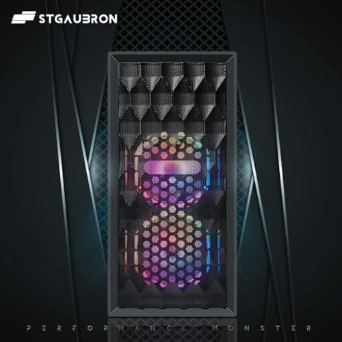 STGAubron Gaming PC Computer Desktop, Radeon RX 560 4G, Intel Core I7 8th up to 4.1GHz, 16G DDR4, 512G SSD, WiFi 6 & BT 5.2, RGB Fan x2, Windows 11 Home